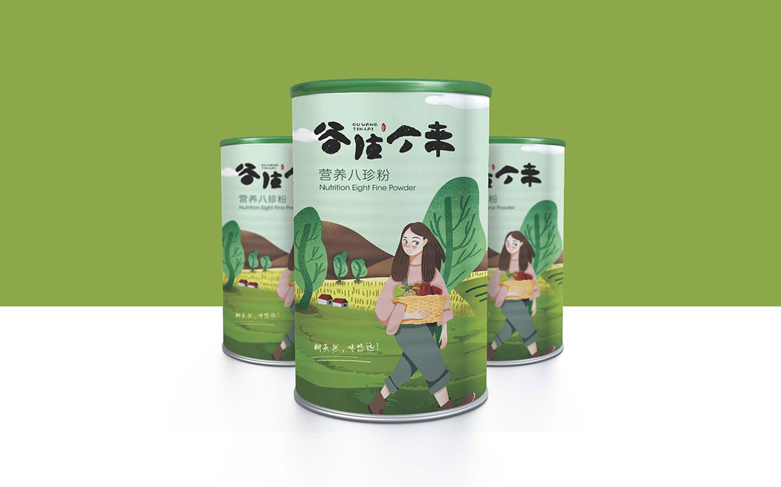 古往今来插画包装